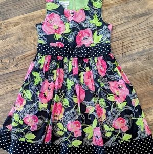 Bonnie Jean, Girls Floral Dress, Size 12